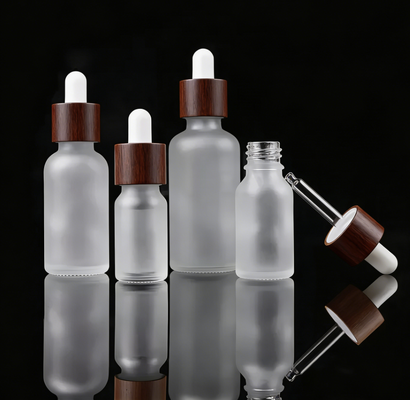 Square Glass Dropper Bottle Featuring Blank or Printed Calibration Suitable for Pharmaceuticals Cosmetics and Laboratory