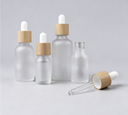 Square Glass Dropper Bottle Constructed from Glass Material Suitable for Serum Storage and Precise Liquid Dispensing