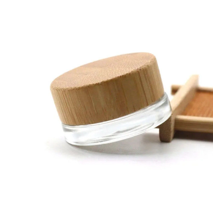 Leakproof Glass Cosmetic Jars Clear Durable Glass Containers Perfect for Skincare Creams Lotions and Beauty Products Storage