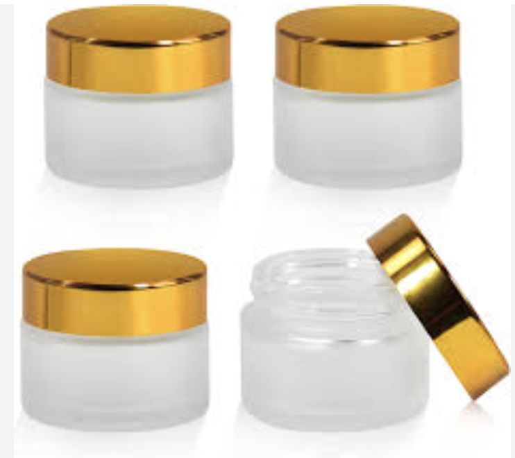 Glass Cosmetic Jars Round in 5g 10g 15g 30g 50g 80g 100g 200g Volume for Travel-Friendly Cosmetic Packing